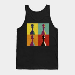 Chess Piece Pawn Pop Art Style Tank Top